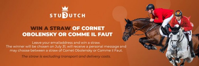 Win a straw of Cornet Obolensky or Comme il Faut